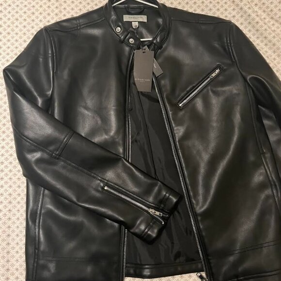 NWT Faux Leather Jacket - Picture 4 of 6